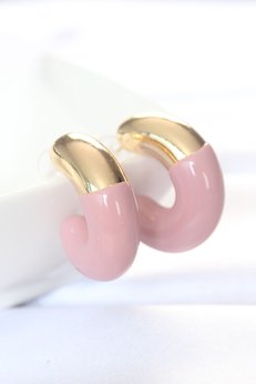 Evimdeyokyok Ccb Gül Kurusu Gold Çift Renk Küpe Tj-Bkp8872