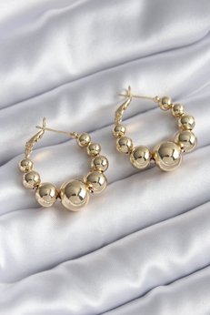 Evimdeyokyok Pirinç Gold Renk Kadın Küpe - Tj-Bkp8263