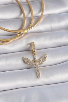 Evimdeyokyok Pirinç Gold Renk Zirkon Taşlı Mikail Model Ajda Charm Tj-Bc1003