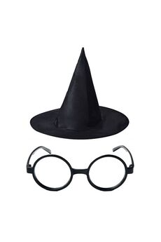 evimdeyokyok Harry Potter Büyücü Şapkası Ve Harry Potter Büyücü Gözlüğü Siyah Renk Tdrtr