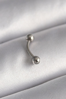 Evimdeyokyok 316L Çelik Gümüş Renk Topçuk Model Piercing Tj-Pr1363
