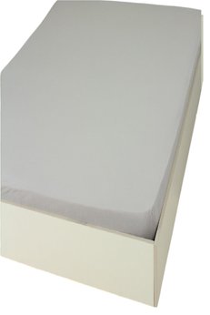 Altın Karma Jersey Penye Pamuklu 100X200 Cm Tek Kişilik Lastikli Çarşaf Çok Açık Gri