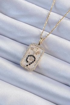 Evimdeyokyok 316L Çelik Zincir Renk Zirkon Taşlı Minimal Papatya Figürlü Tarot Kolye Tj-Bko9223