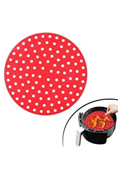 Go İthalat Renkli̇ Isıya Dayanıklı Yıkanılabi̇li̇r Si̇li̇kon Fırın Ve Ai̇rfryer Yuvarlak Pi̇şi̇rme Matı 23 Cm (4130)