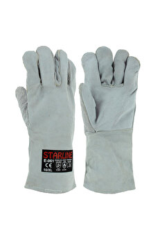 Starline E-061 Gri Kaynak Eldiveni No:10