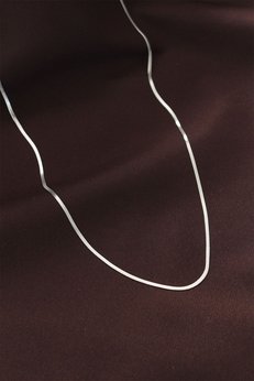 Evimdeyokyok Çelik Gümüş Renk 60 Cm İnce İtalyan Zincir Kolye Tj-Bko6226