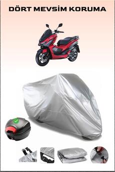 Breen Sym Jet X 125 GRİ Motosiklet Brandası Arka Çanta Uyumlu