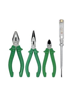 İzeltaş Elta Set Pense 160 Mm Yan Keski 160 Mm Kargaburun 160 Mm Kontrol Kalemi 190 Mm