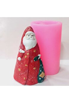 Kalıpcınızburada Bohçalı Noel Baba Bi̇blo Si̇li̇kon Kalıp - K7634