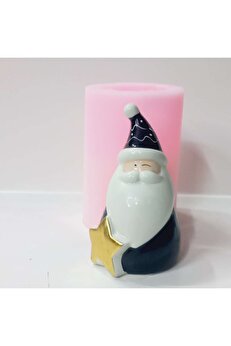 Kalıpcınızburada Yıldızlı Noel Baba Si̇li̇kon Kalıp -K7735