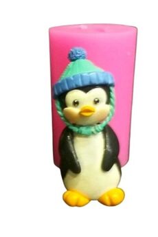Kalıpcınızburada Penguen Bi̇blo -2  Si̇li̇kon Kalıp - K7825