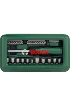 Bosch 46 Parça Cırcır Tornavida Seti Vidalama Seti Lokma Seti + Esnek Bükülebilir Uzatma 30cm