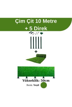 Telfence Çim Çit 50 Cm + 5 Direk Avantaj Paketi