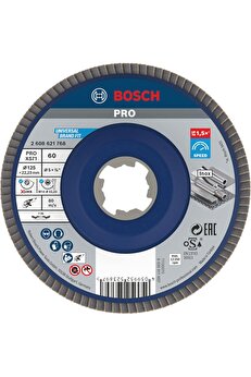 STOREMAX svticaret 1x PRO Metal X571 Yelpaze Taşlama Diski, X-Lock için Açılı Tasarım (Çelik, Paslanma