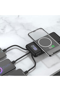 Evimdeyokyok 10.000 Mah Taşınabilir Hızlı Şarj Aleti/Wireless Powerbank W01