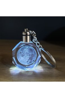 Evimdeyokyok Dolunay Tasarımlı Işıklı Anahtarlık