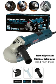 ASSUR 850w Avuç Taşlama Makinesi 125 mm Bakır Sargılı Spiral