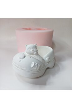 Kalıpcınızburada Panda Fi̇gürlü Terli̇k Saksı Si̇li̇kon Kalıp - K7533