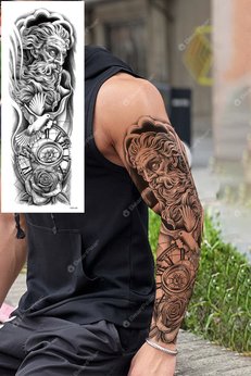 BP Tattoo Yunan Heykeli Geçici Dövme Kol Dövmesi