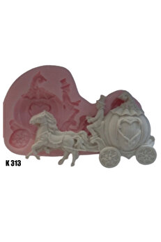 Kalıpcınızburada Balkabağı At Arabası Si̇li̇kon Kalıp - K313