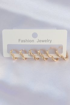 Evimdeyokyok Pirinç Gold Renk Kalp Model Küpe Seti Tj-Bkp8992