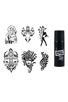 Airbrush Tattoo Felsefe Ve Mitoloji Spray Tattoo İle Geçici Dövme Yapma Seti