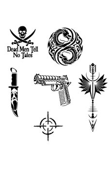 Airbrush Tattoo Savaş Ve Dragon 6 Adet Stencil Dövme Kalıbı Spreysiz Sadece Şablon
