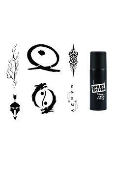 Airbrush Tattoo Karma Ying Yang Spray Tattoo İle Geçici Dövme Yapma Seti