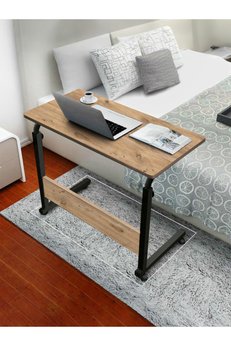 servetavcı Yükseklik Ayarlı Çalışma Masası - Atlantik Çam 80x40 Oval Kenar