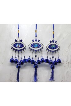 GÜLLÜ E STORE Metal Nazar Boncuğu Çan Alk3494