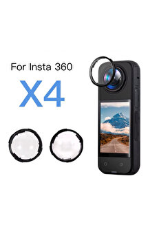 İRHANLAR İnsta 360 X4 Aksiyon Kamera Lens Koruma Action Kamera Lens Koruyucu Darbeye Dayanıklı 2 Adet
