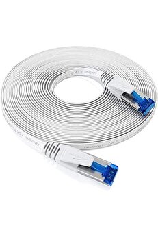 STOREMAX Kabeldirekt – Lan Kablosu Düz, Kırılmaz Yapı – 2m (cat7 Kablo, 10 Gbit/s, Özellikle Esnek Ve Kurulu