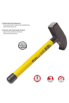Evimdeyokyok S.d. Kamyoncu Metal Saplı Çekiç 1500 Gr Tdrtr