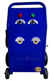 Seybomak Havalı Petek Temi̇zleme Maki̇nesi̇ Tek Yönlü-Darbeli̇ Yıkama 1,2 Hp Mavi̇