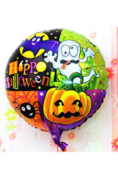 Ethab Ti̇caret Halloween Örümcekli̇ Kabaklı Folyo Balon 18 İnç