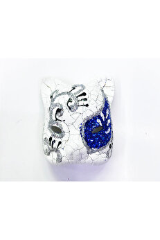 Ethab Ti̇caret Mavi̇ İşlemeli̇ Serami̇k Venedi̇k Kedi̇ Magnet