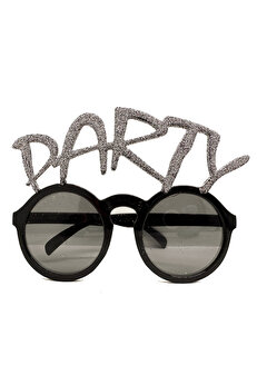 Ethab Ti̇caret Gümüş Si̇mli̇ Party Yazılı Parti̇ Gözlüğü Show