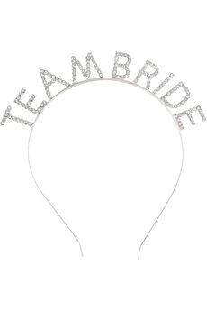Ethab Ti̇caret Gümüş Kaplama Kri̇stal Taşlı Team Bri̇de Taç