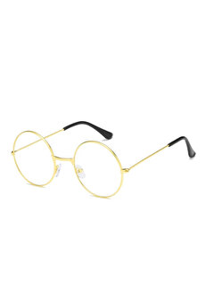 Ethab Ti̇caret John Lennon Tarzı Gold Çerçeveli̇ Şeffaf Gözlük
