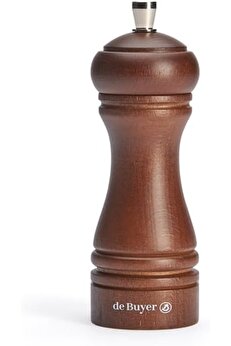 STOREMAX BRFShop 345 tuz değirmeni büyük tuz Beyaz kayın işlemeli/paslanmaz çelik değirmeni koyu mavi