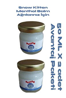 Adoil Snow Kitten Menthol Aromalı Rahatlatıcı Masaj Kremi 50 ml 2 Adet