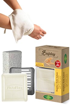 Phytoflora Buğday Sabunu Ve Banyo Kesesi, Katı Sabunluk