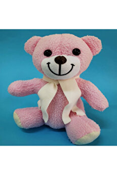 gizmurstore Pembe Peluş Atkılı Oyuncak Ayıcık