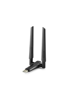 Evimdeyokyok Usb Wifi Adaptör 2.4Ghz&Amp5Ghz Aic8800D Ax1800 Wifi6 Siyah Uax04