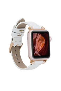 gizmurstore Apple Watch Uyumlu Deri Kordon 38-40-41mm Ferro F3