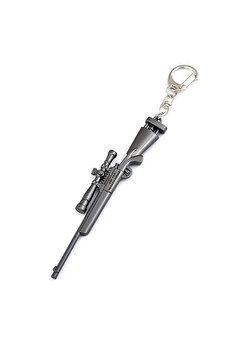 gizmurstore Pubg Metal Gri Keskin Nişancı Tüfeği Anahtarlık