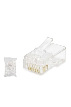 Evimdeyokyok Cat5 Konnektör Rj45 100Lü Paket Şeffaf Hdx5007
