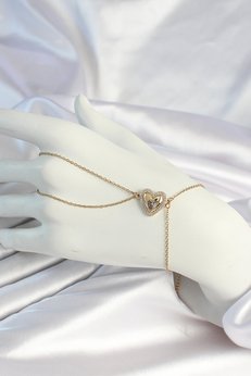Clariss 316L Çelik Zincirli Gold Renk Kalp Figürlü Şahmeran