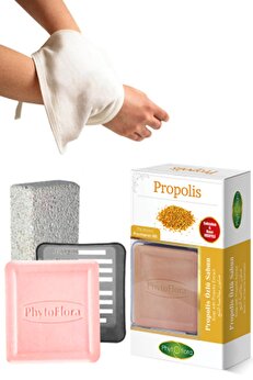 Phytoflora Propolis Sabunu Ve Banyo Kesesi, Katı Sabunluk