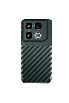 CepteToptan İnfinix GT 20 Pro Kılıf Auto Focus Karbon Kapak - Koyu Yeşil - MNKA2151-8309